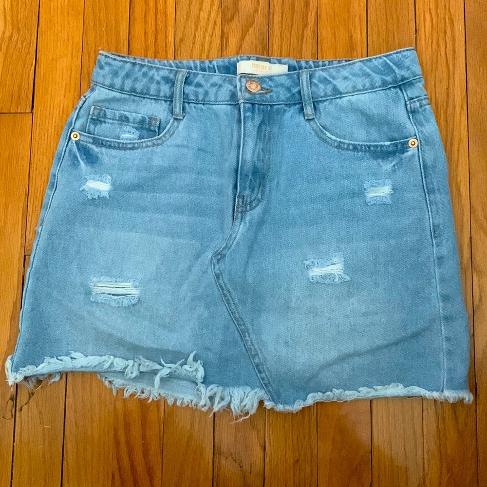 Forever 21 girls denim skirt